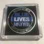 POLICE LEO Blue Lives Matter USA Challenge Coin 40mm with Case P87