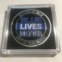 POLICE LEO Blue Lives Matter USA Challenge Coin 40mm with Case P87