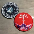 USAF Space Force Patch Set-Mars Awaits-Hook & LoopBack 3" Set of 2