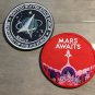 USAF Space Force Patch Set-Mars Awaits-Hook & LoopBack 3" Set of 2