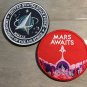 USAF Space Force Patch Set-Mars Awaits-Hook & LoopBack 3" Set of 2