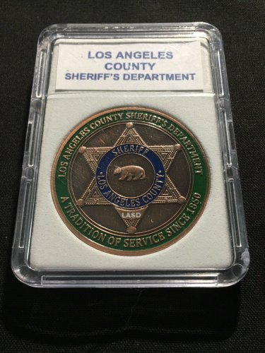 LOS ANGELES COUNTY SHERIFF'S DEPARTMENT COPPER SE Challenge Coin 40mm P48