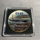 USS KITTY HAWK - CV-63 Challenge Coin United States Navy USN 40mm with Case N62