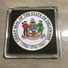 DELAWARE State Seal Challenge Coin Colorized USA w/Case #388