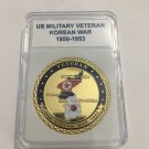 US MILITARY Korean War Veterans "Honor Our Real Heroes" Challenge Coin w Case