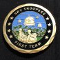 Vietnam Sky Troopers First Cavalry Division-First Team Challenge Coin w Case A42