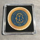 RHODE ISLAND State Seal Colorized Collectible Challenge Coin w/Case #357