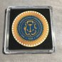 RHODE ISLAND State Seal Colorized Collectible Challenge Coin w/Case #357
