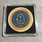 RHODE ISLAND State Seal Colorized Collectible Challenge Coin w/Case #357