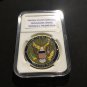 U.S ARMY Special Forces AIRBORNE DE OPRESSO LIBER CHALLENGE COIN w CASE! A-4