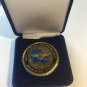 USN NAS JRB Naval Air Station Belle Chasse Louisiana CHALLENGE COIN Large w/Box