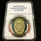 New Orleans Police Department Shield St. Michael Challenge Coin 40mm P28