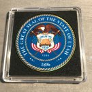 UTAH State Seal Challenge Coin Colorized USA w/Case #353