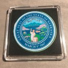 NEBRASKA State Seal Challenge Coin Colorized USA w/Case #369