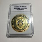 MISSOURI STATE HIGHWAY PATROL TROOPER Challenge Coin 40mm w/Case P78