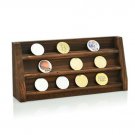 Challenge Coin Display Case-Real Wood-Hanging or Tabletop Display