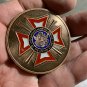 2X VFW War Veterans Challenge Coin Copper/Brass LARGE 2" Coin DEALS!