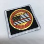 US Fire Rescue Thin Red Line Flag Challenge Collectible Coin Fireman Gift w/Case