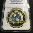 COMBAT CONTROL Challenge Coin United States AIR FORCE USAF w Case! AF7