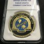 COMBAT CONTROL Challenge Coin United States AIR FORCE USAF w Case! AF7
