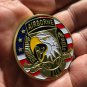 101st Airborne Challenge Coin Eagle Rendezvous w Destiny US Army A-7