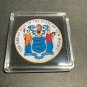 NEW JERSEY (NJ) State Seal Challenge Coin Colorized USA w/Case #366