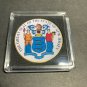 NEW JERSEY (NJ) State Seal Challenge Coin Colorized USA w/Case #366