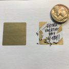 100 Square 1" GOLD SCRATCH OFF Stickers Games/Tickets/Favors Business Promotions