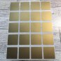 100 Square 1" GOLD SCRATCH OFF Stickers Games/Tickets/Favors Business Promotions