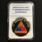 US ARMY Challenge Coin 1ST ARMORED DIVISION "OLD IRONSIDES" with Case!