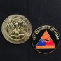 US ARMY Challenge Coin 1ST ARMORED DIVISION "OLD IRONSIDES" with Case!