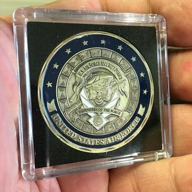 USAF CHALLENGE COIN US AIR FORCE SECURITY POLICE MILITARY Skull AF39