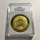 IDAHO STATE POLICE Challenge Coin St Michael Protector 40mm with Case P68