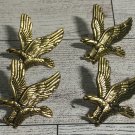 Vintage American Bald Eagle Pin-Antique Gold Finish-Estate Lot of 4