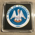 LOUSIANA State Seal Challenge Coin Colorized USA w/Case #379