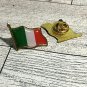 2X ITALIAN Flag Pin Representation Brooch Pin-Festival Pins