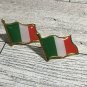 2X ITALIAN Flag Pin Representation Brooch Pin-Festival Pins