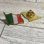 2X ITALIAN Flag Pin Representation Brooch Pin-Festival Pins