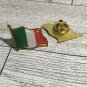 2X ITALIAN Flag Pin Representation Brooch Pin-Festival Pins