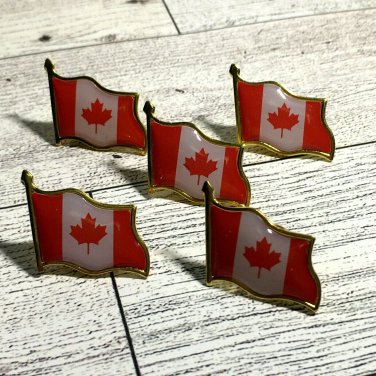 5X CANADIAN Flag Pin Representation Brooch Pin-Festival Pins