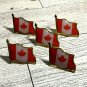 5X CANADIAN Flag Pin Representation Brooch Pin-Festival Pins