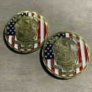 2X Police Challenge Coins Fallen Heroes Honor Valor Prayer St Michael Protector