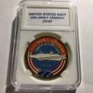 USS JOHN F. KENNEDY CV-67 Challenge Coin USN-US NAVY 40mm N-26