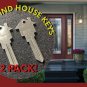 KWIKSET NICKEL House Shaped Key Blank KW-1 KW-10 KW-11 <2 Pack>