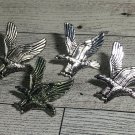 Vintage American Bald Eagle Pin-Antique Silver Finish-Estate Lot of 4