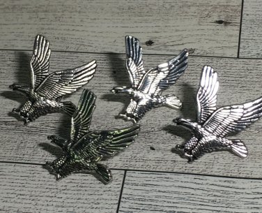 Vintage American Bald Eagle Pin-Antique Silver Finish-Estate Lot of 4