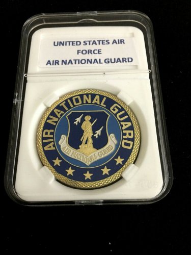 USAF~Air National Guard Always There Always Ready Challenge Coin w/Case A17