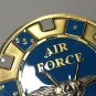 USAF CHALLENGE COIN US AIR FORCE Chip Card Holder High Grade! Brand New!