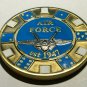 USAF CHALLENGE COIN US AIR FORCE Chip Card Holder High Grade! Brand New!