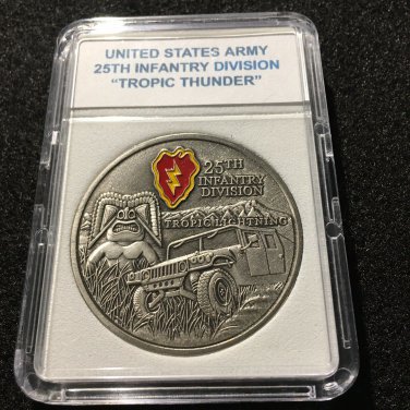25TH INFANTRY DIVISION "TROPIC THUNDER" Challenge Coin US Army A36